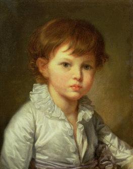 Jean Baptiste Greuze Portrait of Count Stroganov as a Child
